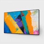 LG 65'' Gallery OLED GX 4K TV med integrert veggfeste, 30 degree side view with infill image, OLED65GX6LA, thumbnail 2