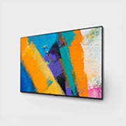 LG 65'' Gallery OLED GX 4K TV med integrert veggfeste, 60 degree side view with infill image, OLED65GX6LA, thumbnail 3