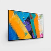 LG 65'' Gallery OLED GX 4K TV med integrert veggfeste, 60 degree side view with infill image, OLED65GX6LA, thumbnail 4