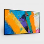 LG 65'' Gallery OLED GX 4K TV med integrert veggfeste, 30 degree side view with infill image, OLED65GX6LA, thumbnail 5