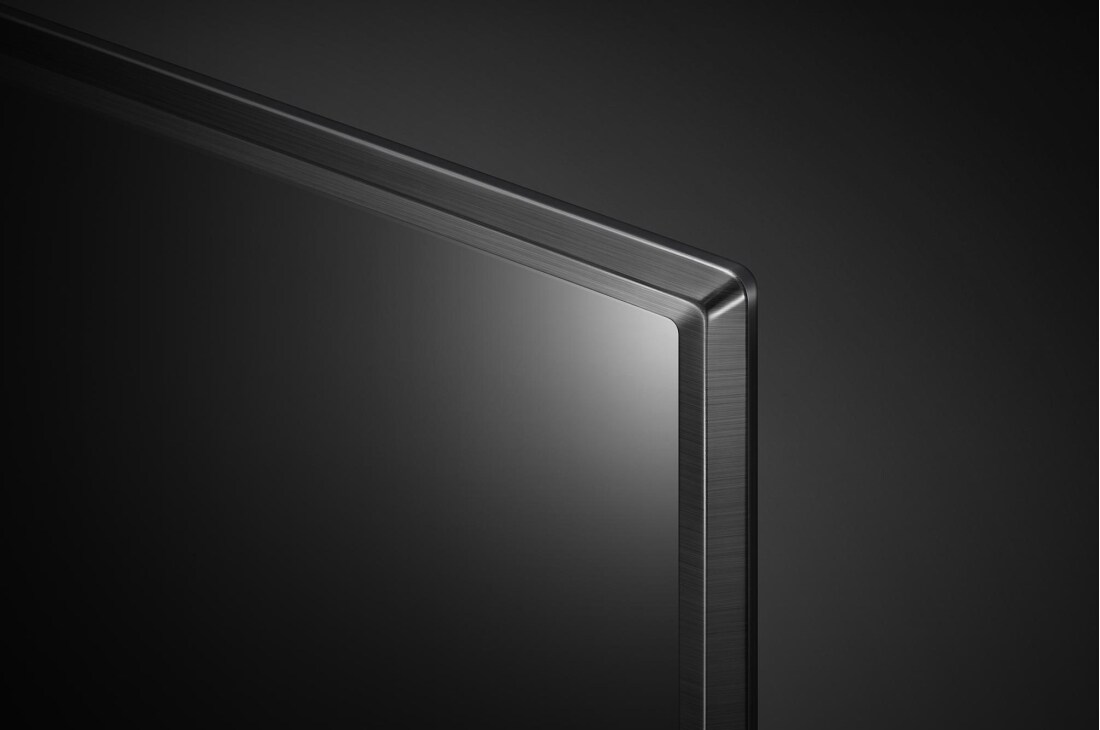 LG UN80 43” 4K Smart UHD TV, nærbilde av panelet, 43UN80006LC, thumbnail 8