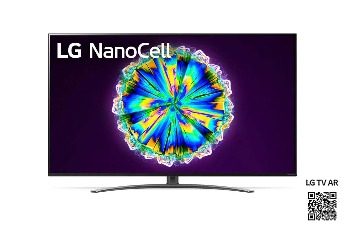 LG 4K NanoCell TV, front view with infill image and logo, 65NANO866NA