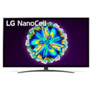 LG 4K NanoCell TV, front view with infill image and logo, 65NANO866NA, thumbnail 1