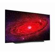 LG 77'' LG OLED 4K TV - CX, 30 degree side view with infill image, OLED77CX6LA, thumbnail 6