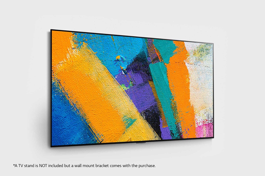 LG 77'' Gallery OLED GX 4K TV med integrert veggfeste, sett bakfra, OLED77GX6LA, thumbnail 5