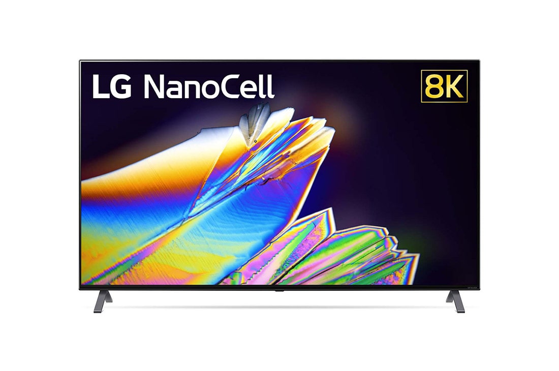 LG 8K NanoCell TV, fremside med integrert bilde, 55NANO956NA