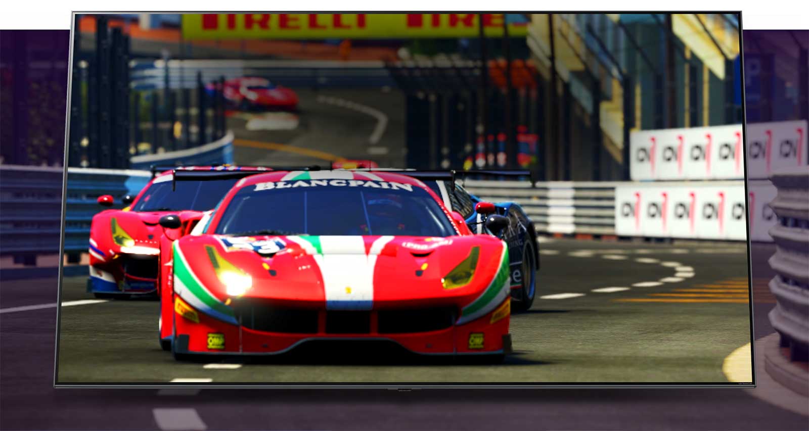 TV-skjerm som viser det beste fra naturen