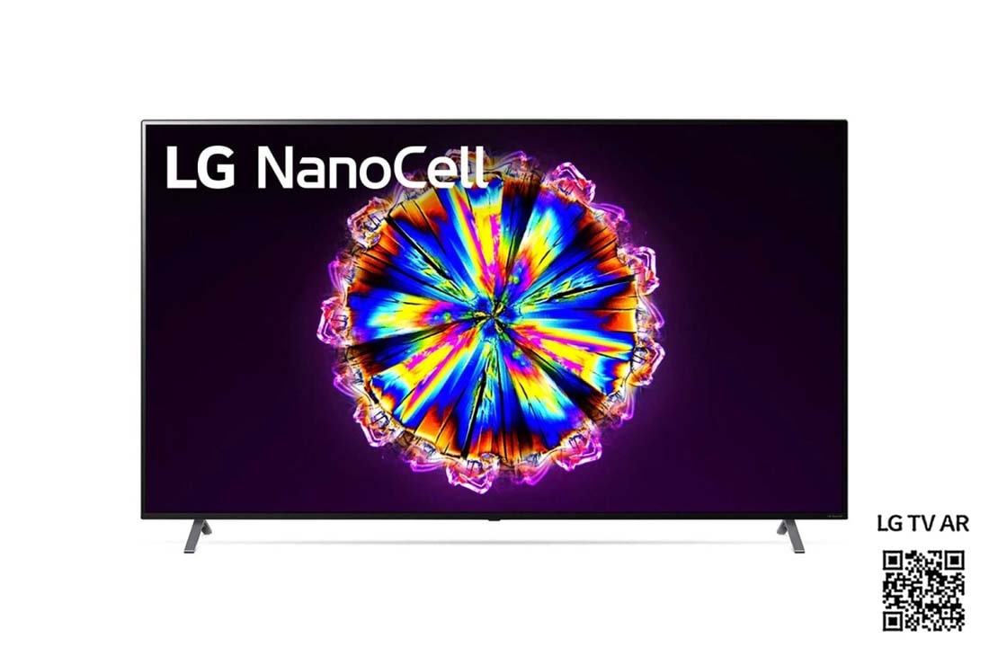 LG 4K NanoCell TV, fremside med integrert bilde, 75NANO906NA