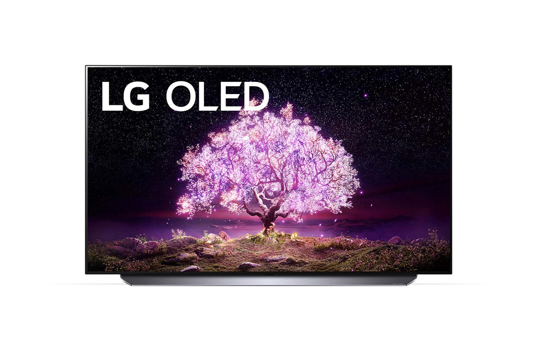 LG C1 55 tommers 4K Smart OLED TV, Visning forfra, OLED55C14LB