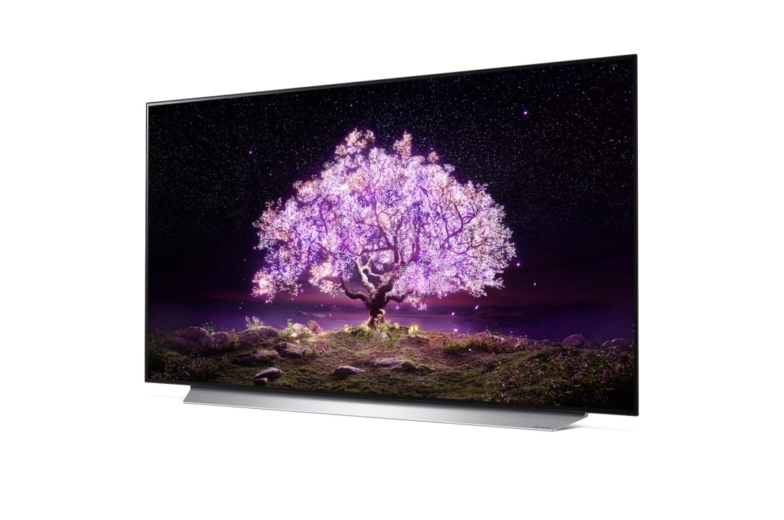 LG C1 55 tommers 4K Smart OLED TV, -15 grader sidevisning, OLED55C16LA, thumbnail 2
