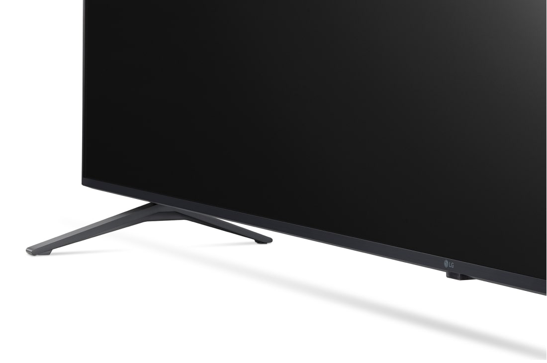 LG UP80 75-tommers 4K Smart UHD-TV, nærbilde av stativ, 75UP80006LA, thumbnail 6