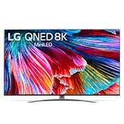 LG QNED99 75 inch 8K Smart  QNED MiniLED TV, LG QNED TV-en sett forfra, 75QNED996PB, thumbnail 1