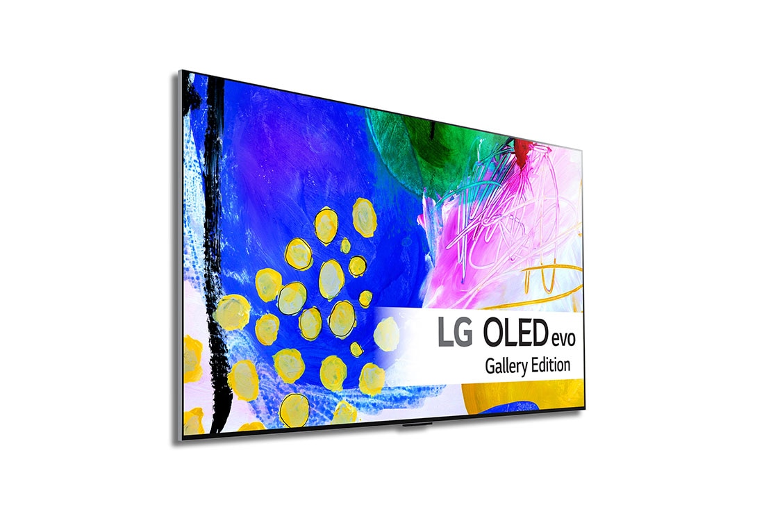 LG 83'' OLED G2 - OLED evo Gallery Edition 4K Smart TV - OLED83G26LA, -15 grader sidevisning, OLED83G26LA, thumbnail 2