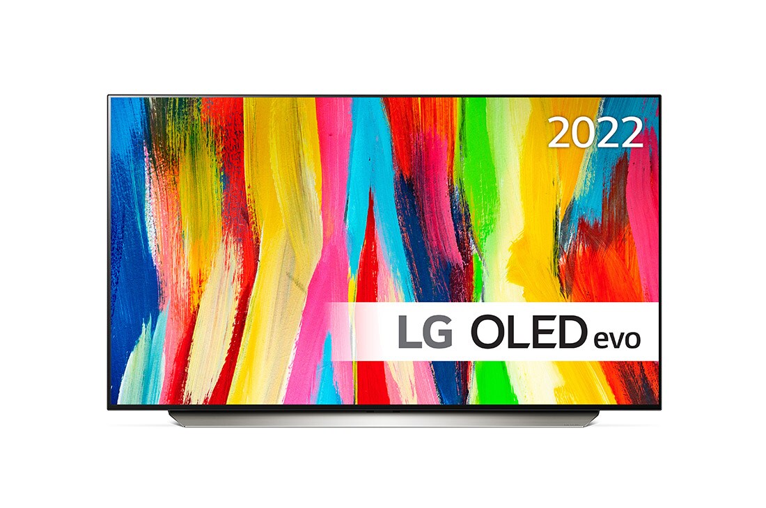 LG OLED evo C2 48-tommer 4K Smart TV,  visning forfra, OLED48C26LB