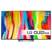 LG OLED evo C2 65-tommer 4K Smart TV, visning forfra, OLED65C24LA, thumbnail 2