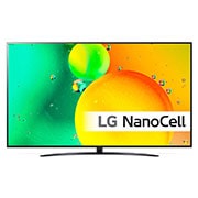 LG 86'' NANO 76 - NanoCell 4K Smart TV - 86NANO766QA, LG NanoCell TV sett forfra, 86NANO766QA, thumbnail 1