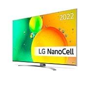 LG 50'' NANO 78 - NanoCell 4K Smart TV - 50NANO786QA, 30 graders sidevisning med innebygd bilde, 50NANO786QA, thumbnail 2