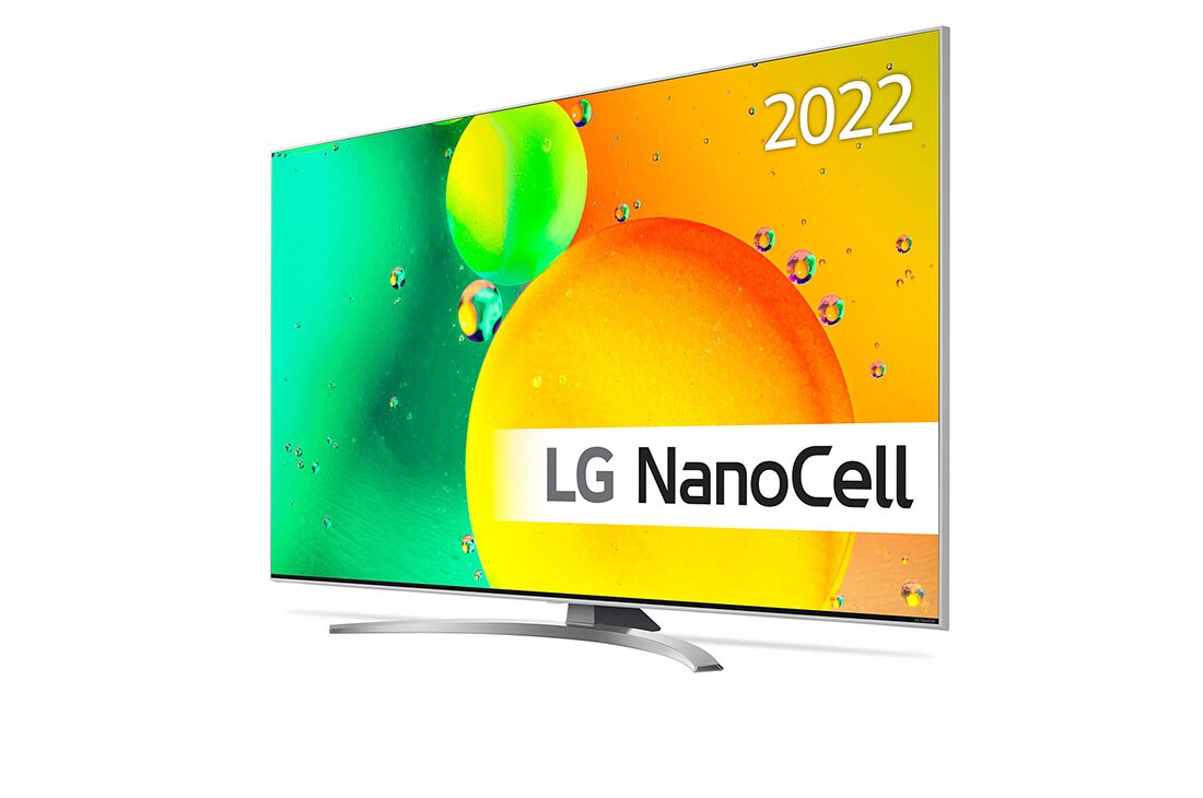 LG 55'' NANO 78 - NanoCell 4K Smart TV - 55NANO786QA, 30 graders sidevisning med innebygd bilde, 55NANO786QA, thumbnail 2