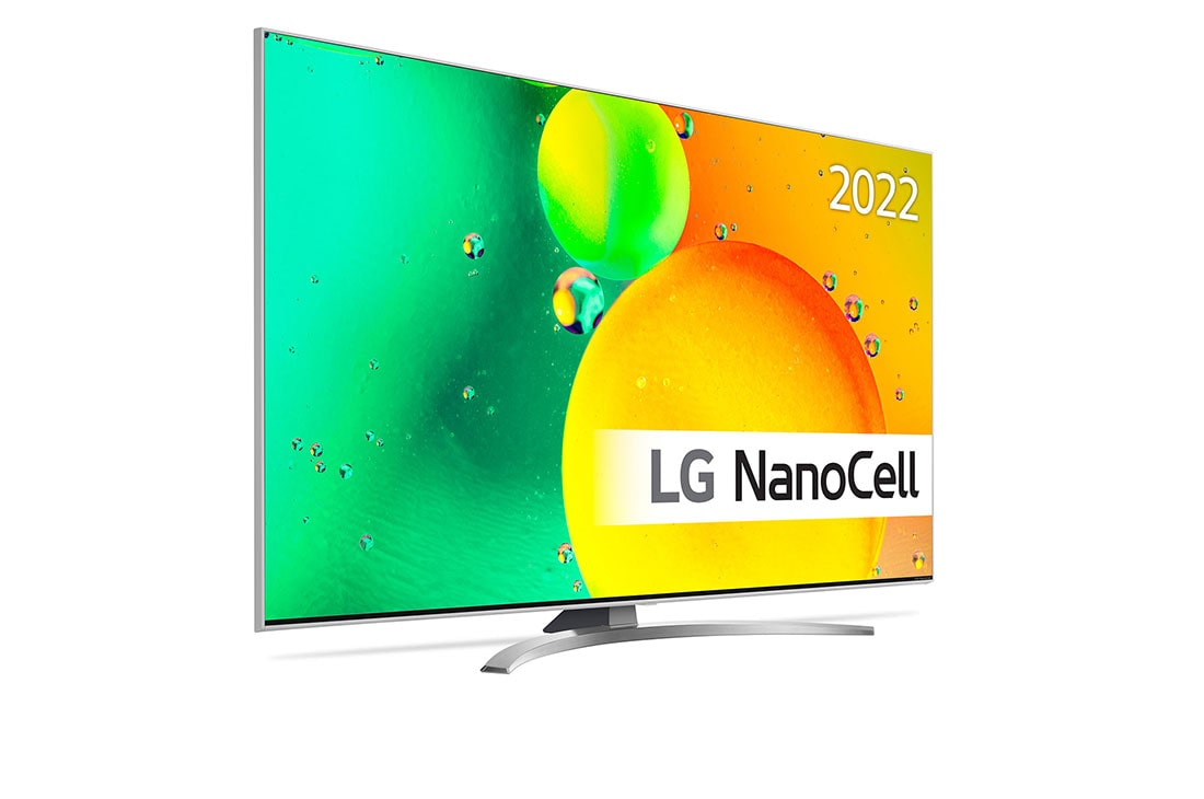LG 55'' NANO 78 - NanoCell 4K Smart TV - 55NANO786QA, 30 graders sidevisning med innebygd bilde, 55NANO786QA, thumbnail 3