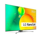 LG 55'' NANO 78 - NanoCell 4K Smart TV - 55NANO786QA, 30 graders sidevisning med innebygd bilde, 55NANO786QA, thumbnail 3