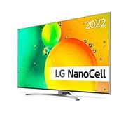 LG 65'' NANO 78 - NanoCell 4K Smart TV - 65NANO786QA, 30 graders sidevisning med innebygd bilde, 65NANO786QA, thumbnail 2