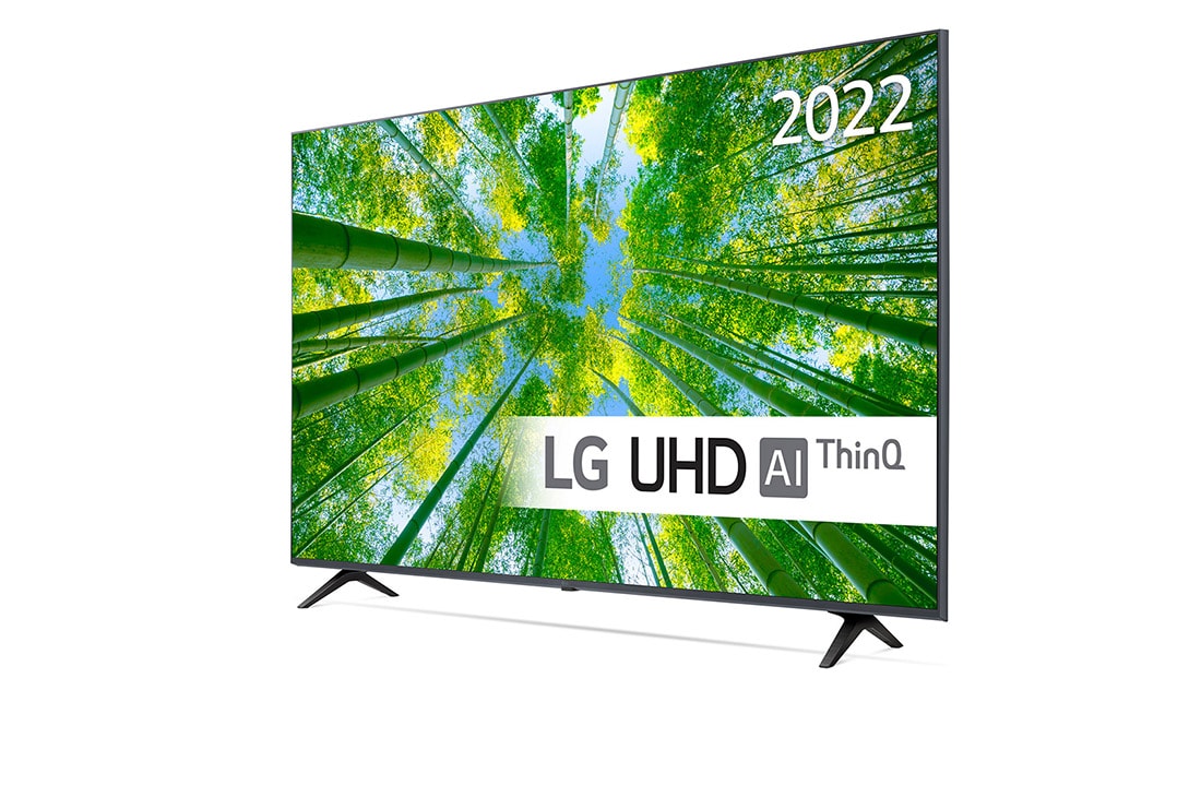 LG 65'' UQ8000 - 4K UHD Smart TV - 65UQ80006LB, 30 graders sidevisning , 65UQ80006LB, thumbnail 2