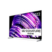 LG 77'' OLED Z2 - Gallery Design 8K OLED Smart TV - OLED77Z29LA, Lett vinklet sidevisning, OLED77Z29LA, thumbnail 2