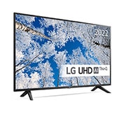 LG 55'' UQ7000 - 4K UHD Smart TV - 55UQ70006LB , 30 graders sidevisning, 55UQ70006LB, thumbnail 3