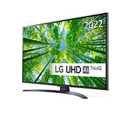 LG 43'' UQ8100 - 4K UHD Smart TV - 43UQ81006LB, 30 graders sidevisning , 43UQ81006LB, thumbnail 2