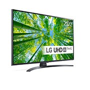LG 43'' UQ8100 - 4K UHD Smart TV - 43UQ81006LB, 30 graders sidevisning , 43UQ81006LB, thumbnail 3