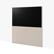 LG OLED | Objet Collection Easel, Easel sett forfra i Full View, med vinkel fra venstre og på linje med veggen., 65ART90E6QA, thumbnail 3