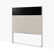 LG OLED | Objet Collection Easel, Easel sett forfra i Line View, med vinkel fra venstre og på linje med veggen., 65ART90E6QA, thumbnail 4