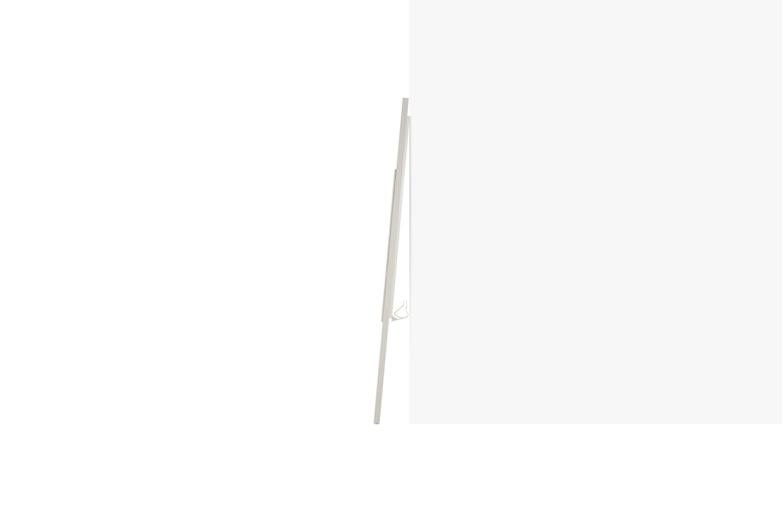 LG OLED | Objet Collection Easel, Easel sett fra siden i Line View, lenes mot veggen., 65ART90E6QA, thumbnail 9