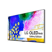 LG 97'' OLED G2 - OLED evo Gallery Edition 4K Smart TV - OLED97G29LA, -45 grader sidevisning, OLED97G29LA, thumbnail 3
