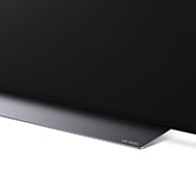 LG CS OLED, Sidevisning på nært hold over basen, OLED55CS6LA, thumbnail 8