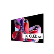 LG 55'' OLED evo G3 - 4K TV (2023), Visning fra siden, litt vinklet mot venstre, av en LG OLED G3 på veggen, OLED55G36LA, thumbnail 2