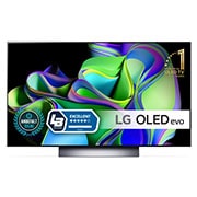 LG 48'' OLED evo C3 - 4K TV (2023), Visning forfra med emblemer for LG OLED evo og 11 år som verdensledende OLED på skjermen., OLED48C35LA, thumbnail 1