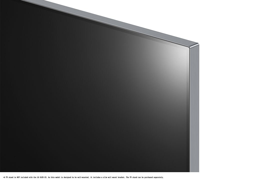 LG OLED evo G3 83-tommer 4K Smart TV 2023, Nærbilde av den ultra-slanke toppkanten, OLED83G36LA, thumbnail 8