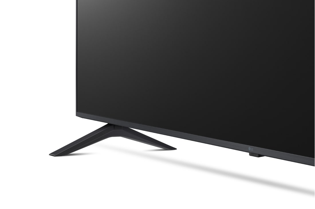 LG 75'' UHD UR78 - 4K TV (2023), nærbilde av stolpe, 75UR78006LK, thumbnail 7