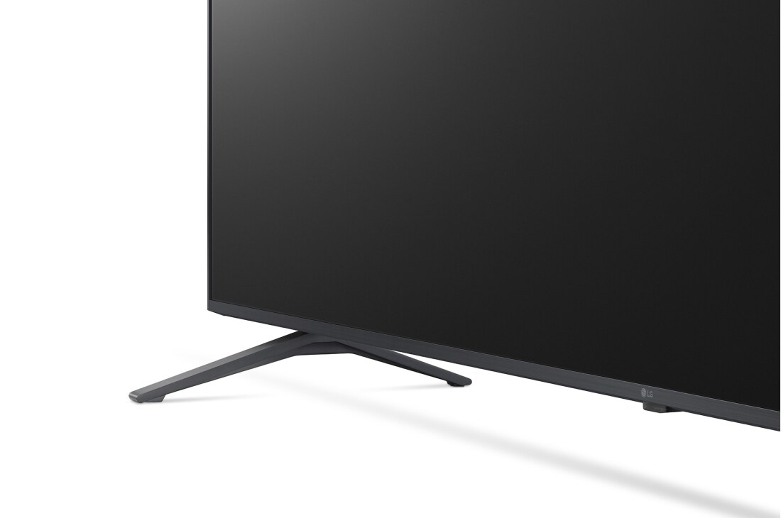 LG 86'' UHD UR78 - 4K TV (2023), nærbilde av stolpe, 86UR78006LB, thumbnail 7