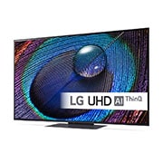 LG 55'' UHD UR91 - 4K TV (2023), 30 grader fra siden, 55UR91006LA, thumbnail 3