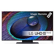 LG 50'' UHD UR91 - 4K TV (2023), LG UHD TV sett forfra, 50UR91006LA, thumbnail 1