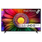 LG 55'' UHD UR80 - 4K TV (2023), LG UHD TV sett forfra, 55UR80006LJ, thumbnail 1