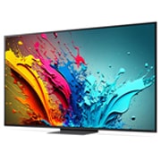 LG 65'' QNED AI 87 - 4K Smart TV (2024), LG QNED TV, QNED85 sett fra venstre i en liten vinkel, 65QNED87T6B, thumbnail 2