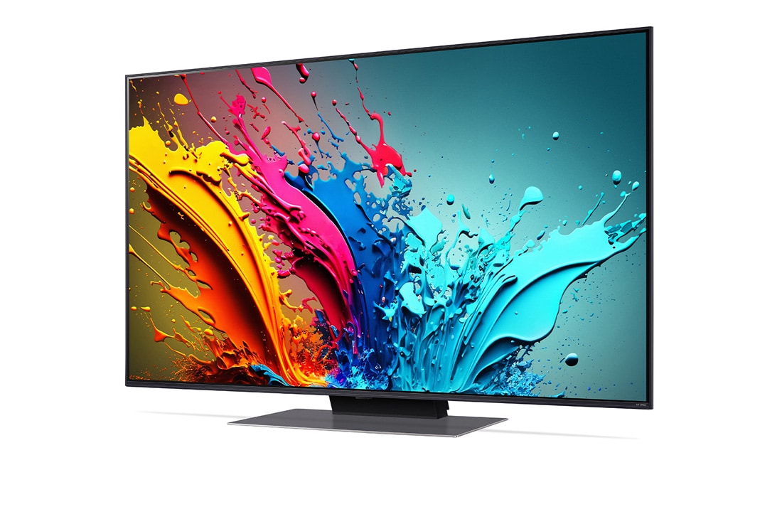 LG 50'' QNED AI 86 - 4K Smart TV (2024), LG QNED TV, QNED85 sett fra venstre i en liten vinkel, 50QNED86T6A, thumbnail 2