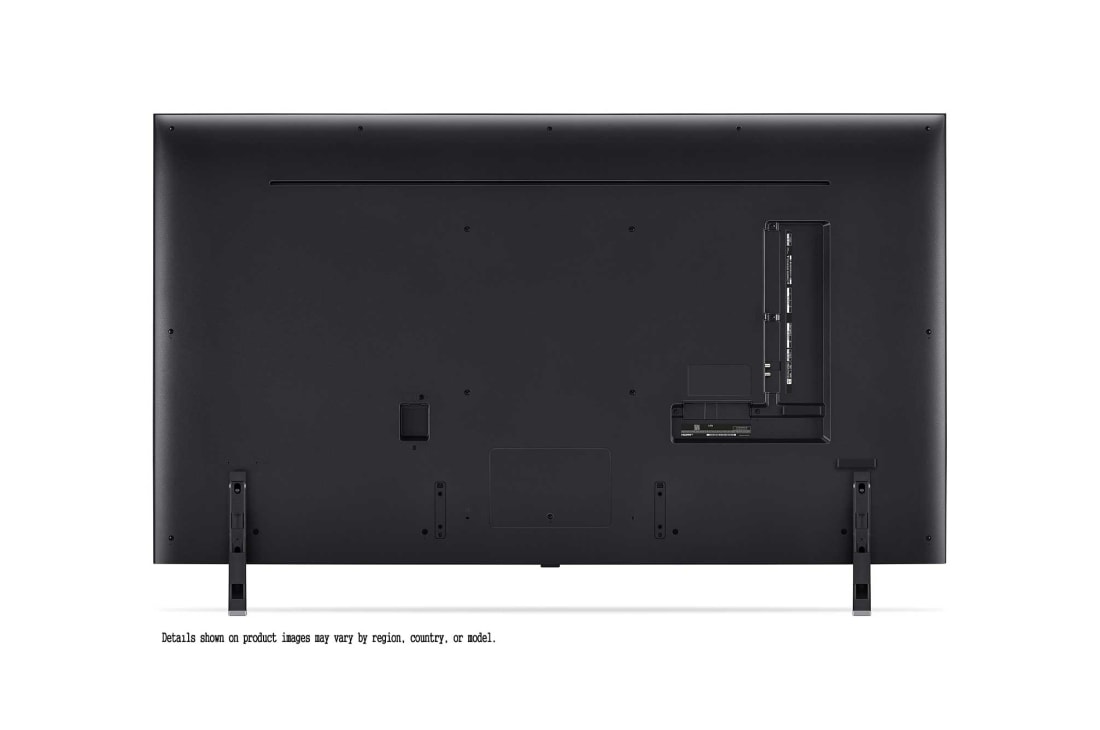 LG 65'' QNED AI 85 - 4K Smart TV (2024), LG QNED TV, QNED85 sett bakfra med porter og tilkoblingsinformasjon, 65QNED85T6C, thumbnail 7