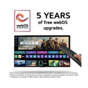LG 65'' QNED AI 85 - 4K Smart TV (2024), 5 års gratis webOS-oppdateringer med webOS re ny programlogo, med webOS-grensesnittbilde og ansvarsfraskrivelser., 65QNED85T6C, thumbnail 4