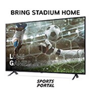 LG 50'' QNED AI 80 - 4K Smart TV (2024), Bring Stadium Home med TV som har fotballbilde med Love Games og 120 Hz, Sports Portal skrevet nederst, 50QNED80T6A, thumbnail 3