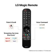 LG 50'' QNED AI 80 - 4K Smart TV (2024), LG Magic Remote Controller fremhever det enkle punktet og rullingen, strømmetjenestesnarveier og stemmekommando, 50QNED80T6A, thumbnail 8