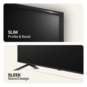 LG 55'' QNED AI 80 - 4K Smart TV (2024), Slank profil og ramme, og stilig stativdesign, 55QNED80T6A, thumbnail 6